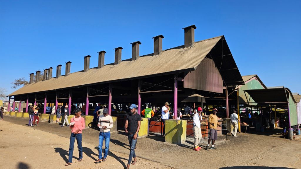 Oshetu_Community_Market_meat_stands